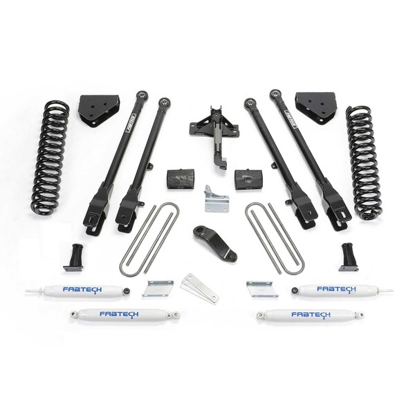 6IN 4LINK SYS W/COILS & PERF SHKS 2008-16 FORD F350/450 4WD 8 LUG